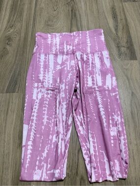Girls' Pink Tie-Dye Track Joggers